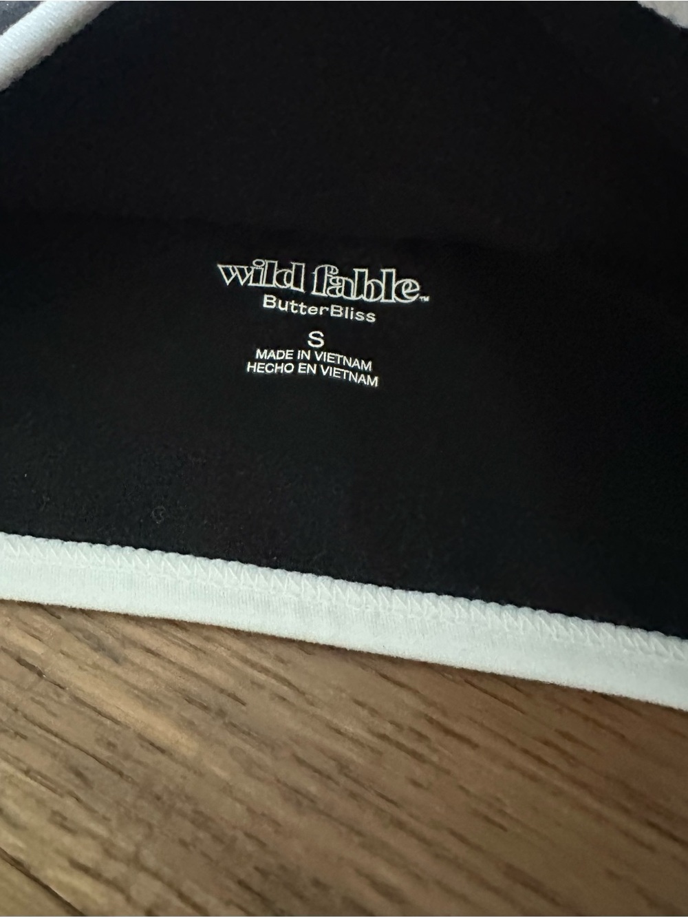 Wild Fable ButterBliss Black White 2 Piece Matching Mini Skirt Bra Set Small - Picture 3 of 6